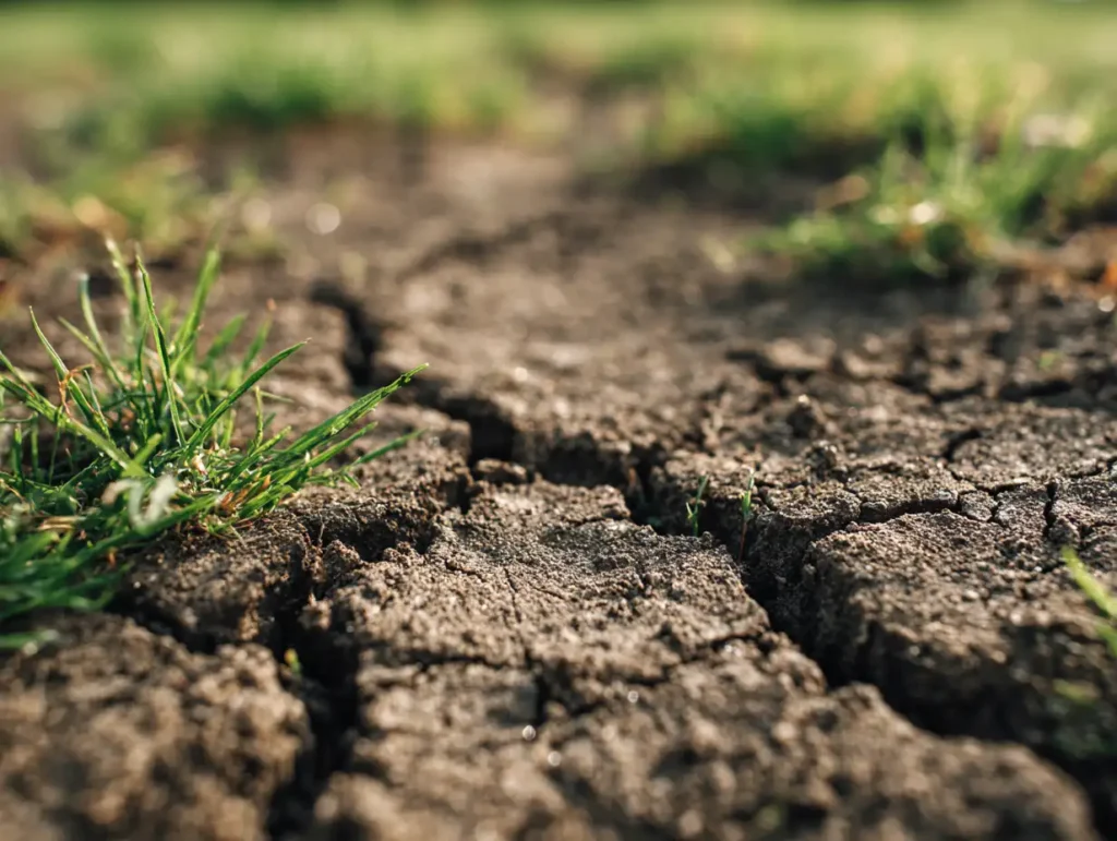 crusted soil with compaction