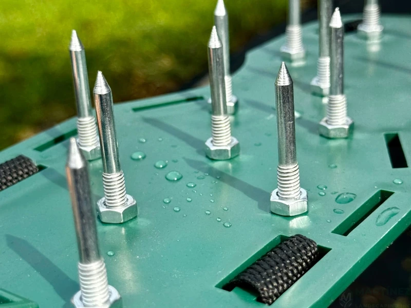 lawn aeration tool. does aeration help with weeds, should i kill weeds before aerating, aerate before or after seeding,