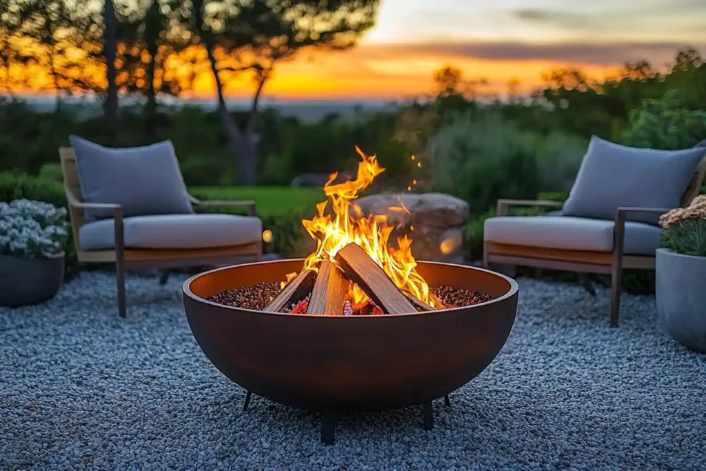 firepit patio design