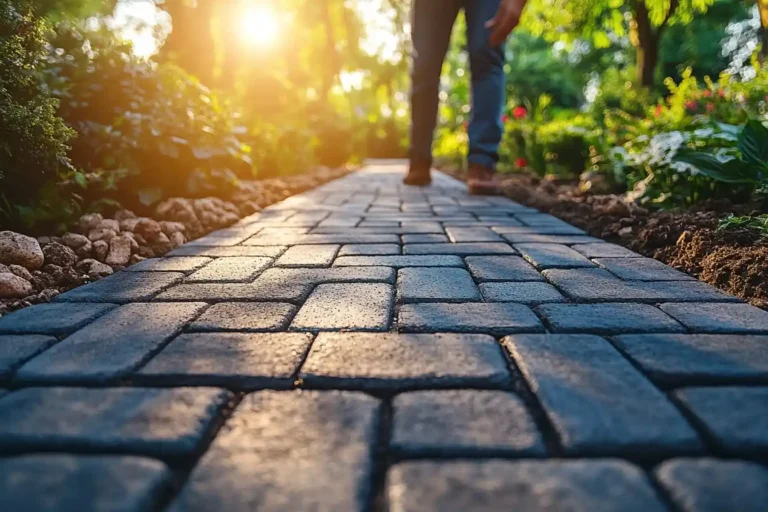 paver paths for patio design